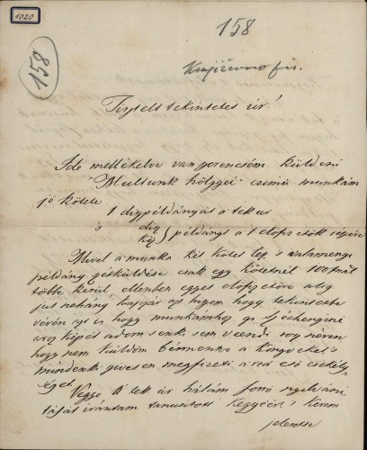 1020 | Pismo Gusztáva Remellaya Ivanu Kukuljeviću