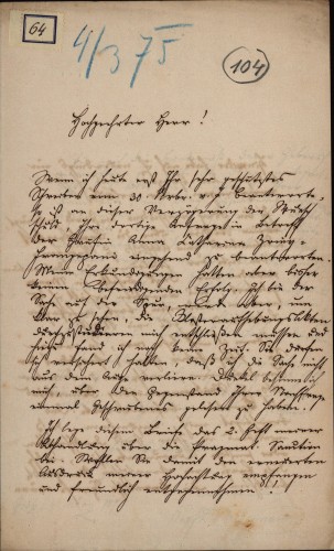 64 | Pismo Hermanna Ignaza Bidermanna Ivanu Kukuljeviću