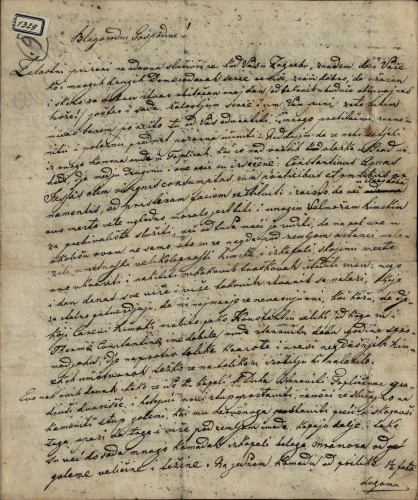 1329 | Pismo Antuna Vrančića Ivanu Kukuljeviću